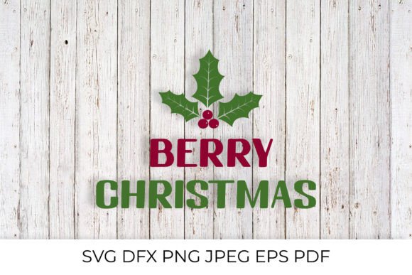 Berry Christmas SVG: Festive Illustrations
