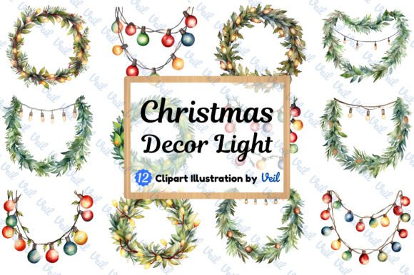 Christmas Decoration Light Clipart: Illustrations Review