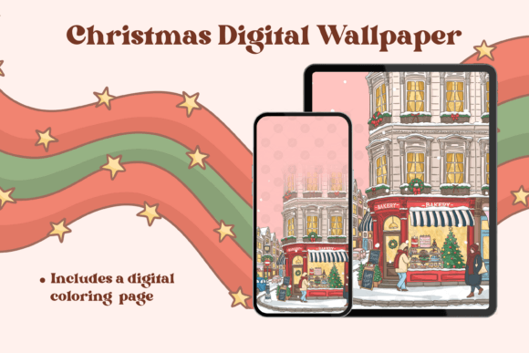 Christmas Digital Wallpaper 003: Illustrations for Branding