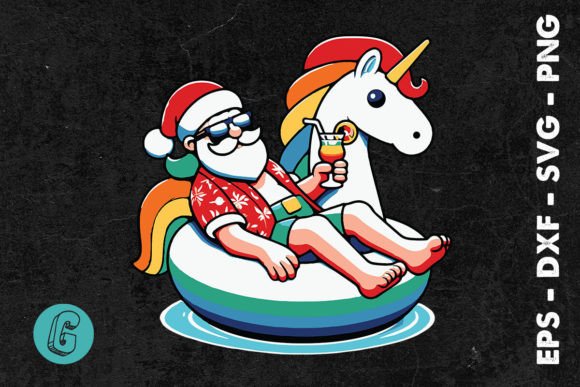 Christmas in July Santa SVG: Illustrations for Crafters
