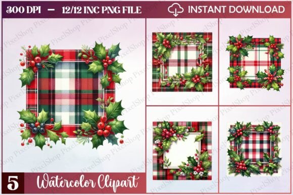 Christmas Plaid Pattern Clipart: Freebies Review
