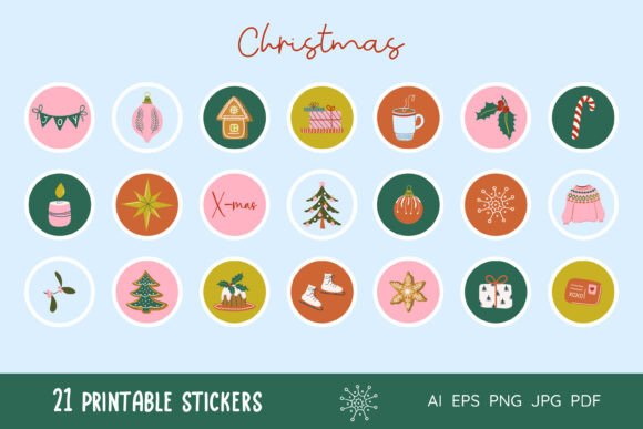 Christmas Stickers Printable: Illustrations Review