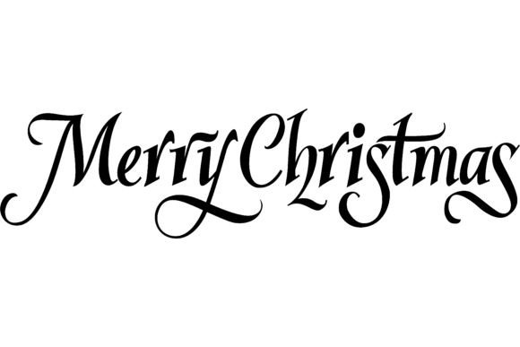 Merry Christmas Creative Lettering. Chri Illustrations