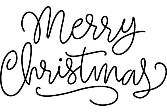 Merry Christmas Lettering. New Year Day Illustrations