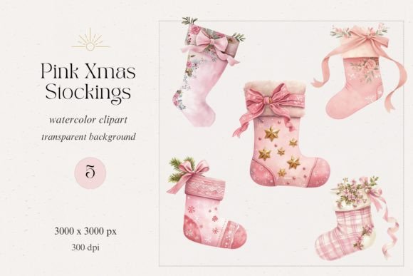 Pink Christmas Coquette Stocking Clipart: A Crafter’s Review of Festive Illustrations