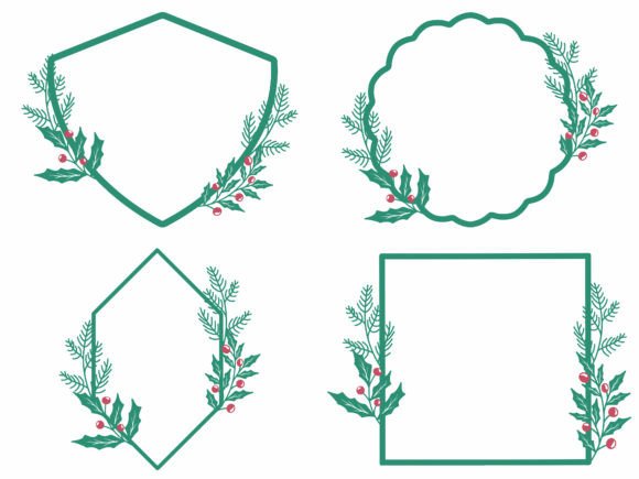 Review: Christmas Frame Holly Tree Background