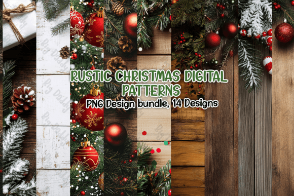 Rustic Christmas Patterns: Cozy Illustrations